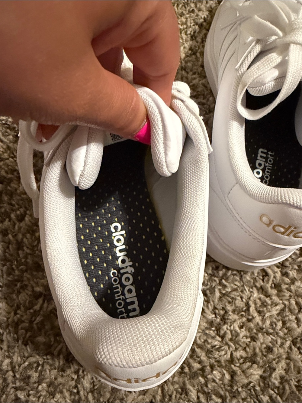 adidas Grand Court 2.0 White cloud foam Women's Sneakers (7½ US) - Picture 6 of 9